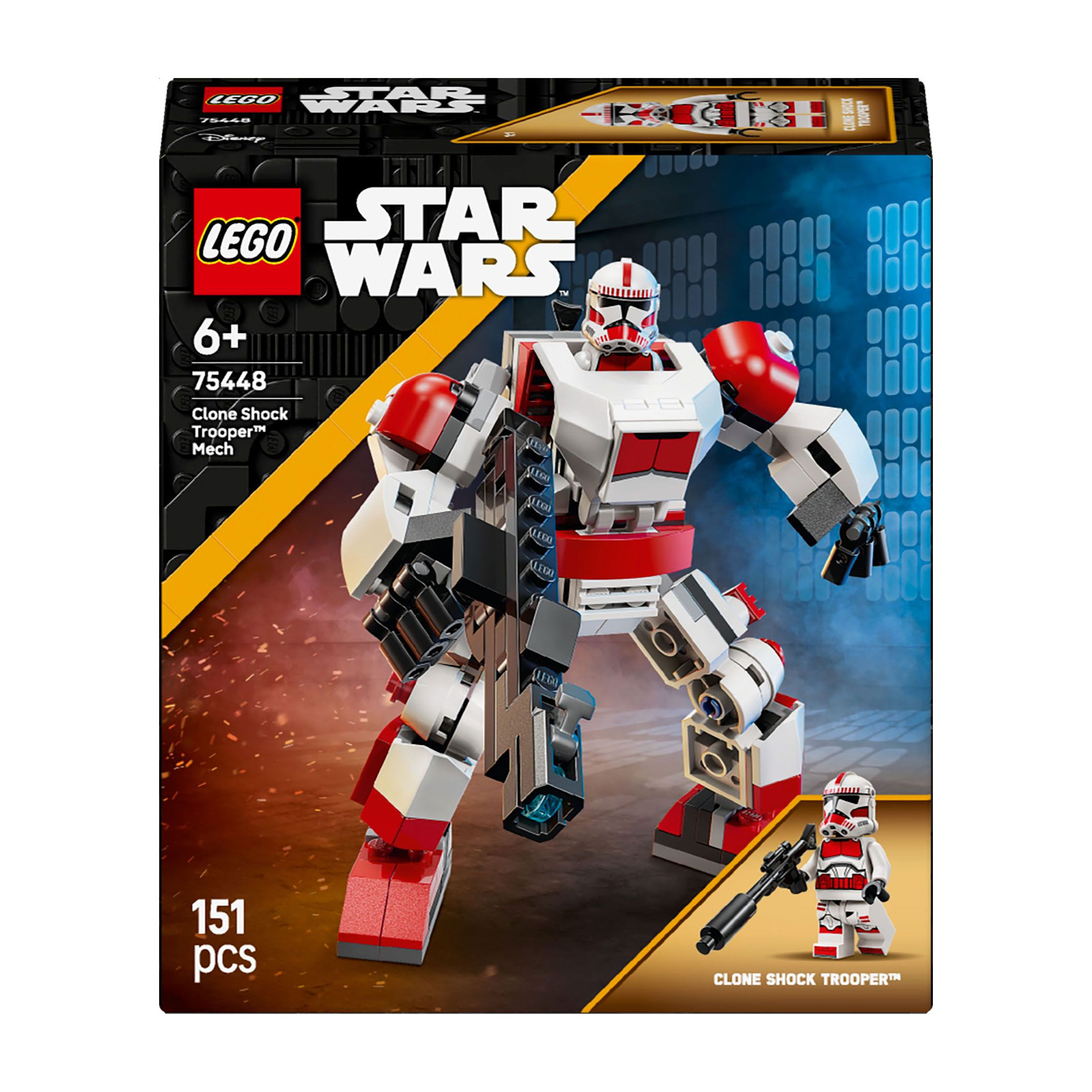 Конструктор LEGO Star Wars Робот ударного клону-солдата, 151 деталь, від 6 років (75448)